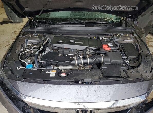 1HGCV2F56JA016116 2018 HONDA ACCORD Gray Սալոնի հետևի տեսք