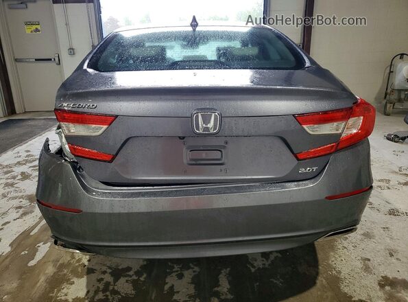1HGCV2F56JA016116 2018 HONDA ACCORD Gray Հետևի տեսք
