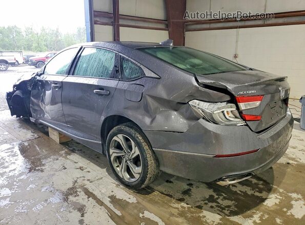 1HGCV2F56JA016116 2018 HONDA ACCORD Gray Հետևի ձախ