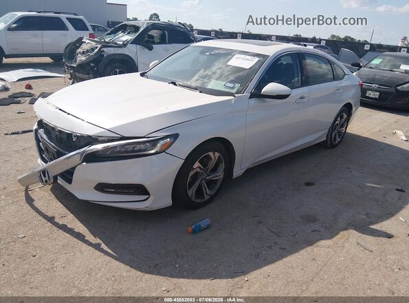 1HGCV2F57JA017825 2018 HONDA ACCORD White Przód lewy