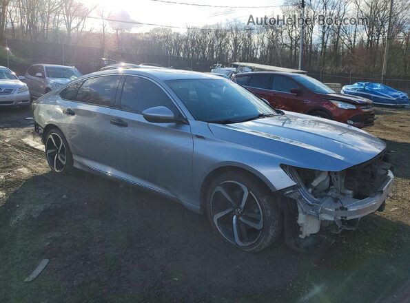 1HGCV2F58JA001925 2018 HONDA ACCORD Silver Առջևի աջ