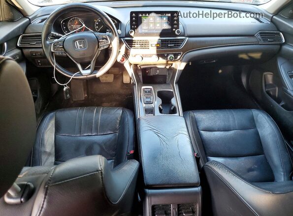 1HGCV2F58JA001925 2018 HONDA ACCORD Silver Առջևի վահանակի տեսք