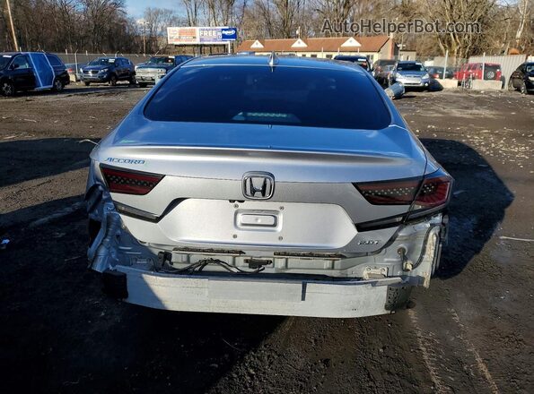 1HGCV2F58JA001925 2018 HONDA ACCORD Silver Հետևի տեսք