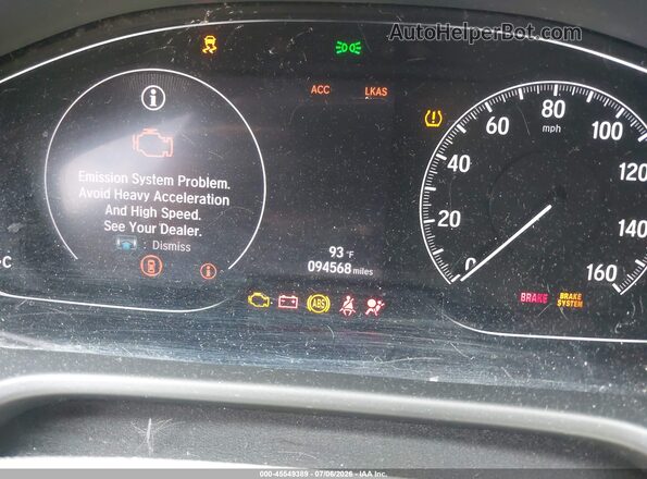 1HGCV2F58JA019471 2018 HONDA ACCORD Белый Вид задних сидений
