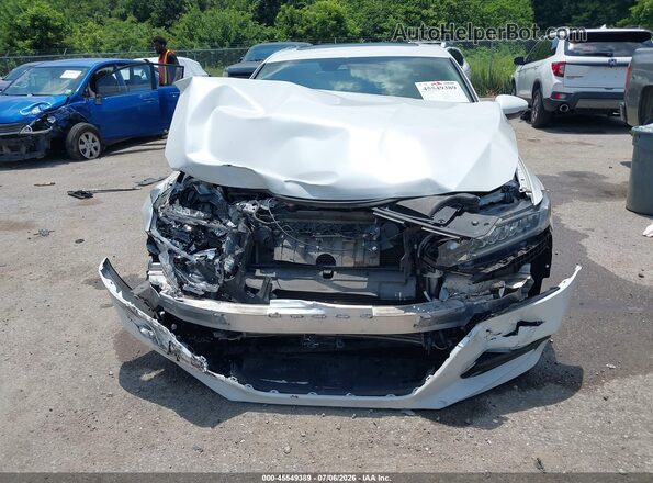 1HGCV2F58JA019471 2018 HONDA ACCORD Белый Вид щитка приборов