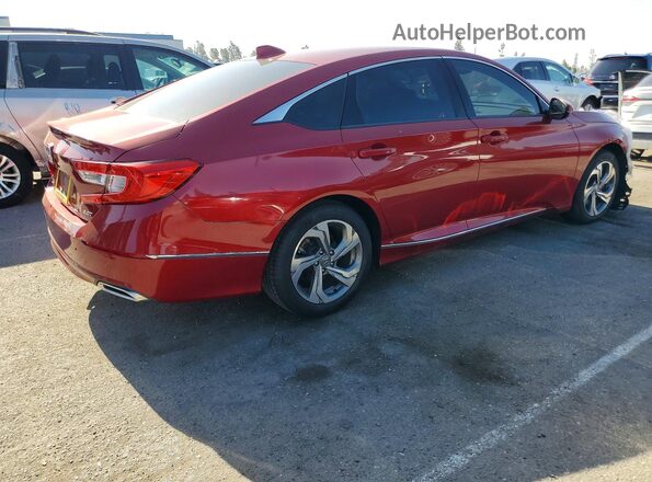 1HGCV2F59JA009550 2018 HONDA ACCORD Maroon უკანა მარჯვენა