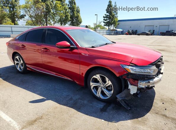 1HGCV2F59JA009550 2018 HONDA ACCORD Maroon წინა მარჯვენა