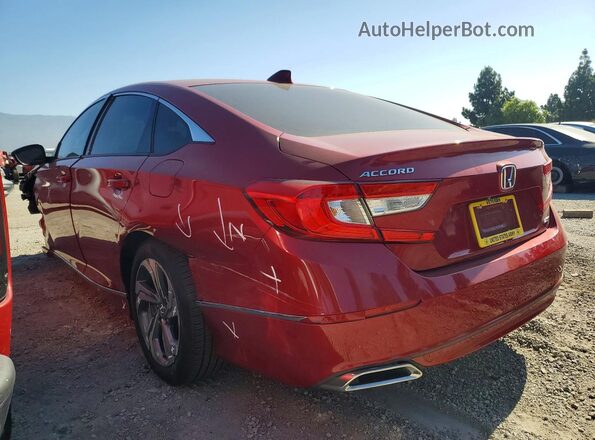 1HGCV2F59JA009550 2018 HONDA ACCORD Maroon უკანა მარცხენა