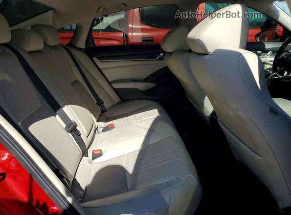 1HGCV2F59JA009550 2018 HONDA ACCORD Maroon უკანა სავარძლების ხედი
