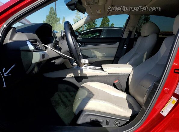 1HGCV2F59JA009550 2018 HONDA ACCORD Maroon წინა სალონის ხედი