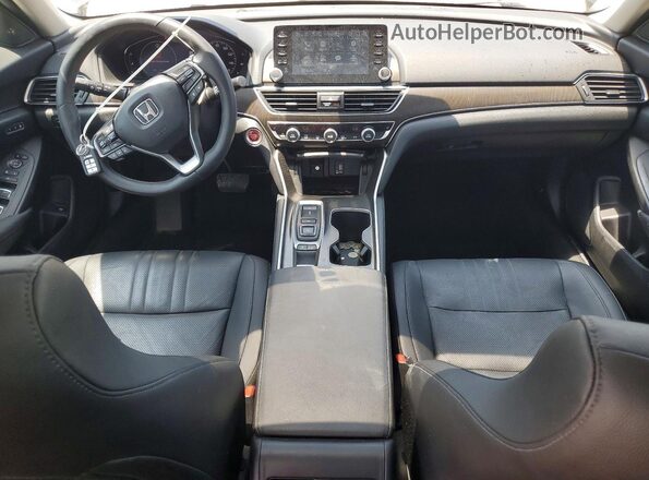 1HGCV2F59KA009274 2019 HONDA ACCORD Black წინა პანელის ხედი
