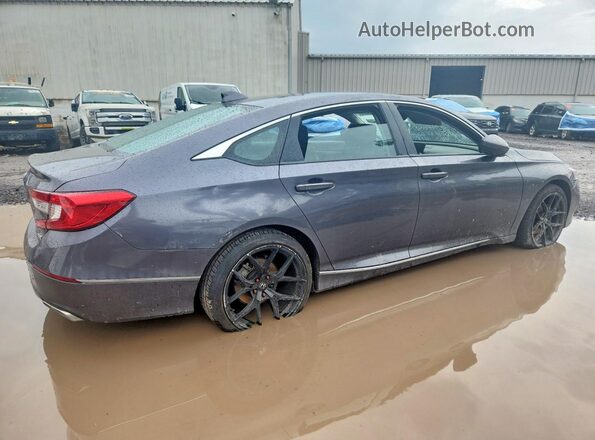 1HGCV2F59KA010733 2019 HONDA ACCORD Gray Задня права чверть