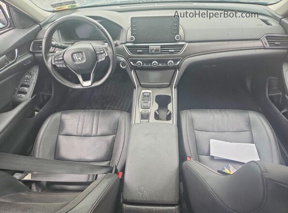 1HGCV2F59KA010733 2019 HONDA ACCORD Gray Вид панелі приладів