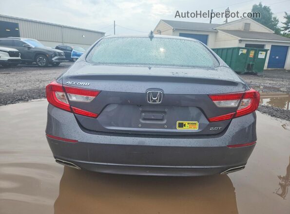 1HGCV2F59KA010733 2019 HONDA ACCORD Gray Вид ззаду