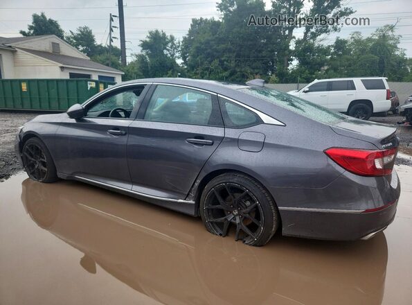 1HGCV2F59KA010733 2019 HONDA ACCORD Gray Задня ліва чверть