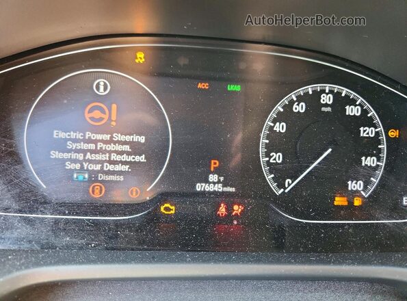 1HGCV2F59LA029333 2020 HONDA ACCORD Red ხელსაწყოთა პანელის ხედი