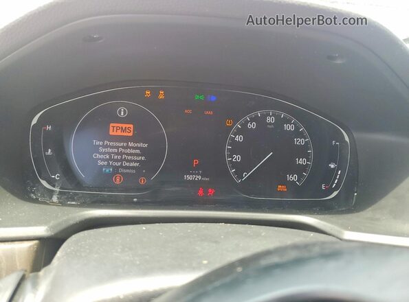 1HGCV2F5XJA006172 2018 HONDA ACCORD Red Vista del cuadro de instrumentos