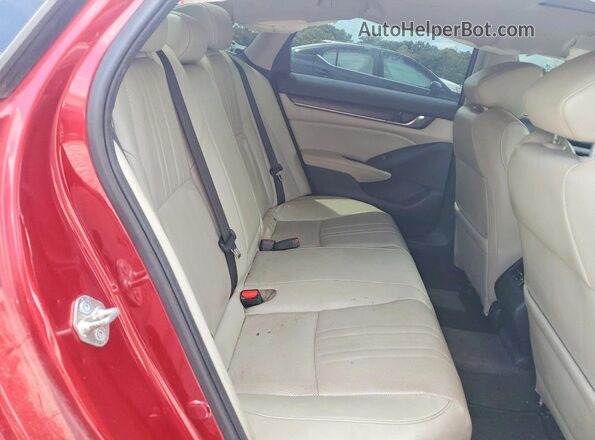 1HGCV2F5XJA006172 2018 HONDA ACCORD Red Vista de los asientos traseros
