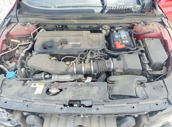 1HGCV2F5XJA006172 2018 HONDA ACCORD Red Vista interior trasera