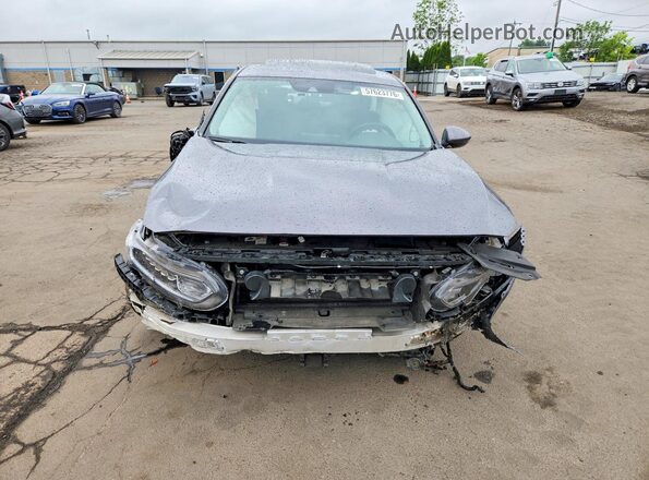1HGCV2F5XKA013494 2019 HONDA ACCORD Gray წინა ხედი