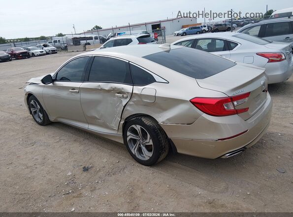 1HGCV2F60JA037620 2018 HONDA ACCORD Бежевый Задняя левая четверть