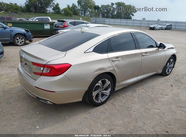 1HGCV2F60JA037620 2018 HONDA ACCORD Бежевый Задняя правая четверть