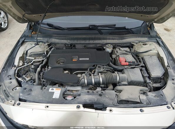 1HGCV2F60JA037620 2018 HONDA ACCORD Бежевый Вид сзади
