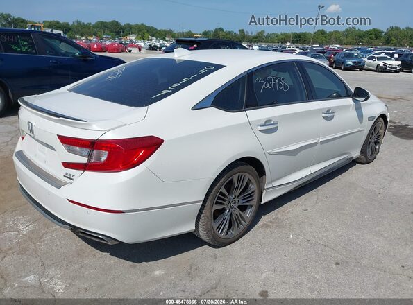 1HGCV2F90KA029187 2019 HONDA ACCORD White Задня права чверть