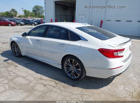 1HGCV2F90KA029187 2019 HONDA ACCORD White Задня ліва чверть