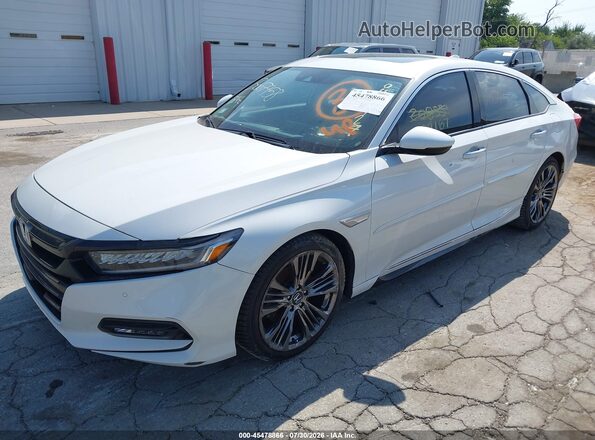 1HGCV2F90KA029187 2019 HONDA ACCORD White Передня ліва чверть