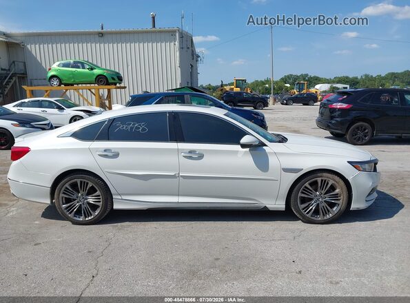 1HGCV2F90KA029187 2019 HONDA ACCORD White Вид щитка приладів