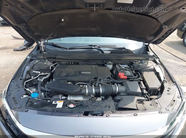 1HGCV2F91JA003129 2018 HONDA ACCORD Gray Հետևի տեսք
