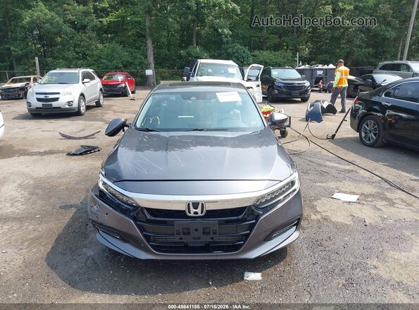 1HGCV2F91JA003129 2018 HONDA ACCORD Gray Սարքավորումների վահանակի տեսք