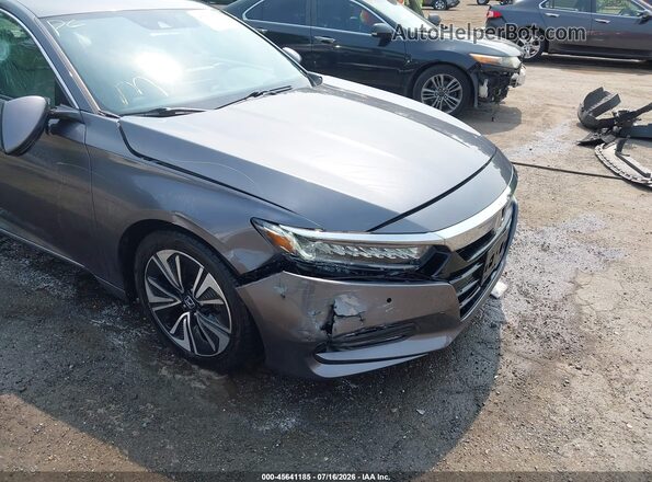 1HGCV2F91JA003129 2018 HONDA ACCORD Gray Դիմացի տեսք