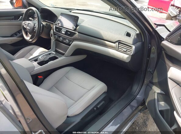1HGCV2F91JA003129 2018 HONDA ACCORD Gray Սալոնի դիմացի տեսք