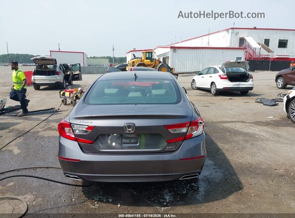 1HGCV2F91JA003129 2018 HONDA ACCORD Gray 