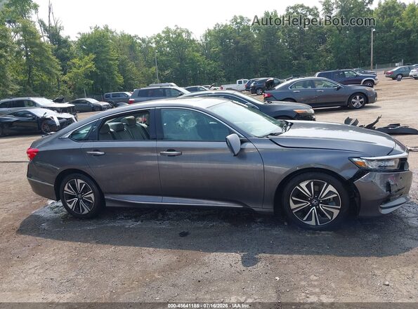 1HGCV2F91JA003129 2018 HONDA ACCORD Gray Սալոնի հետևի տեսք