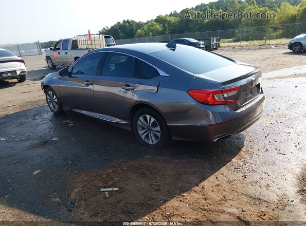 1HGCV2F91JA034722 2018 HONDA ACCORD Gray Задня ліва чверть