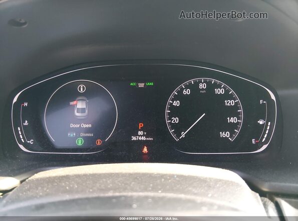 1HGCV2F91JA034722 2018 HONDA ACCORD Gray Вид задніх сидінь