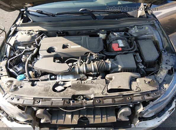 1HGCV2F91JA034722 2018 HONDA ACCORD Gray Вид ззаду