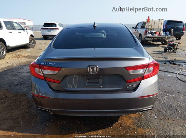1HGCV2F91JA034722 2018 HONDA ACCORD Gray 