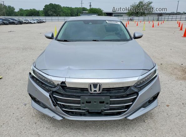 1HGCV2F91NA003816 2022 HONDA ACCORD Silver წინა ხედი