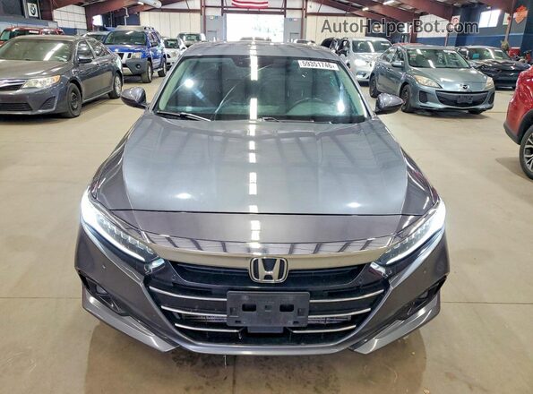 1HGCV2F91NA013956 2022 HONDA ACCORD Gray Դիմացի տեսք