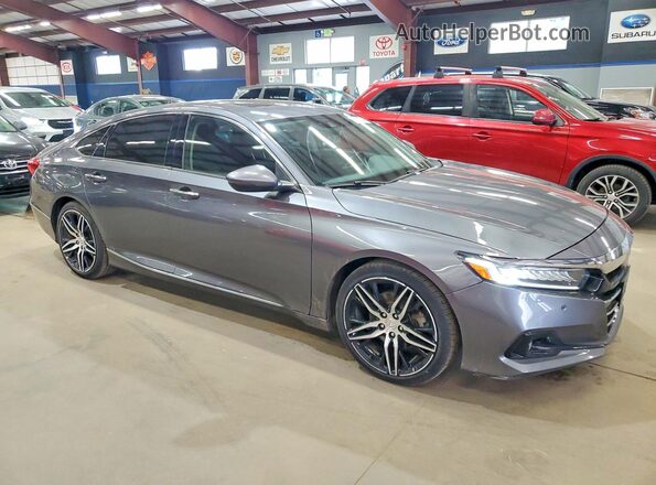 1HGCV2F91NA013956 2022 HONDA ACCORD Gray Առջևի աջ