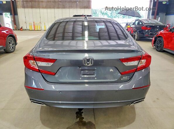 1HGCV2F91NA013956 2022 HONDA ACCORD Gray Հետևի տեսք