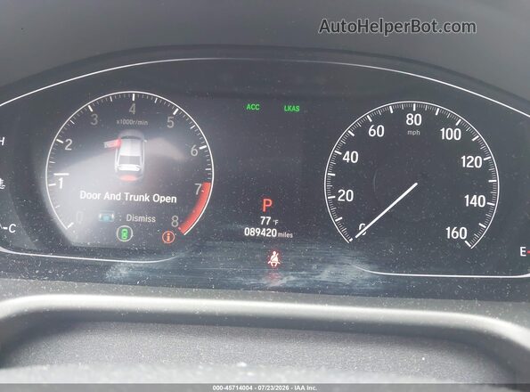 1HGCV2F92JA029674 2018 HONDA ACCORD Brown Widok tylnych siedzeń