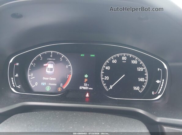 1HGCV2F92JA051187 2018 HONDA ACCORD Gray Vista de los asientos traseros