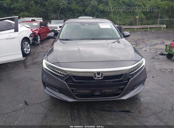 1HGCV2F92JA051187 2018 HONDA ACCORD Gray Vista del cuadro de instrumentos