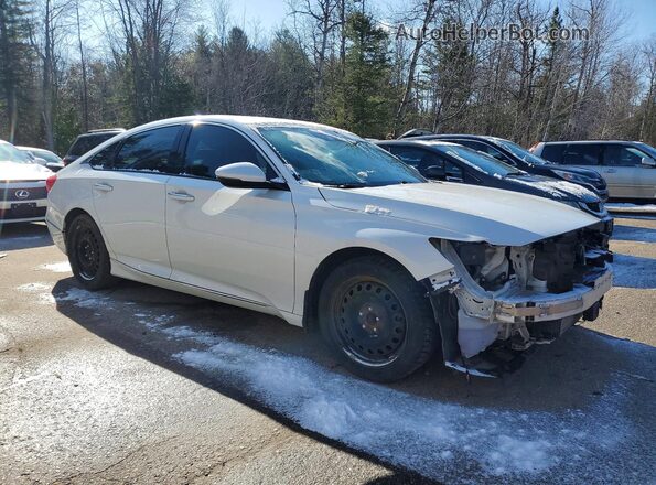 1HGCV2F92JA801090 2018 HONDA ACCORD White Delantero derecho