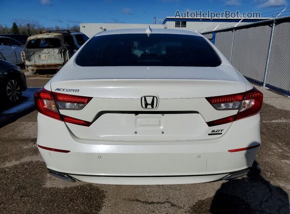 1HGCV2F92JA801090 2018 HONDA ACCORD White Vista trasera